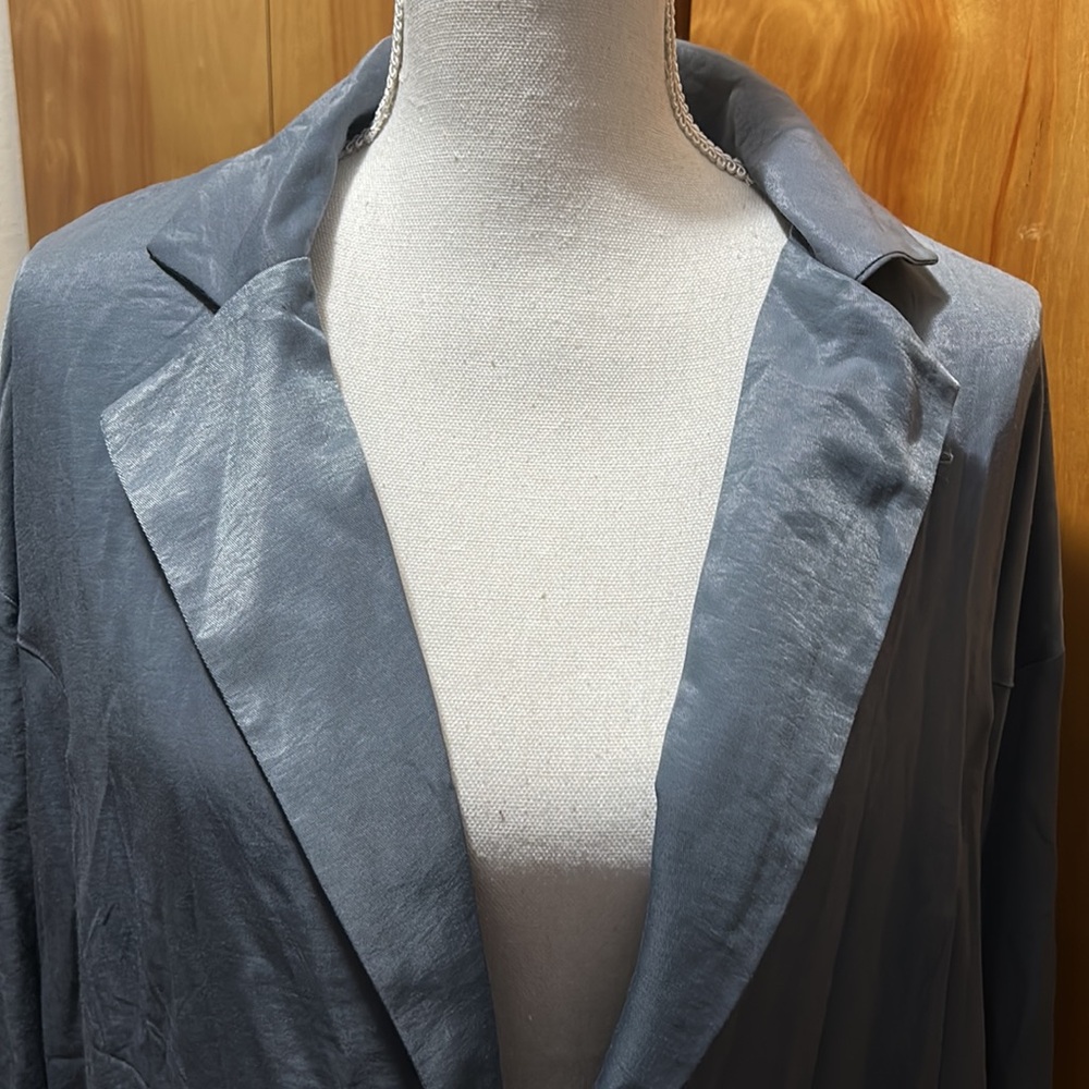 ✨✨NWT Princess Polly Amber Oversized Blazer Grey Lightweight S/M - Picture 2 of 13